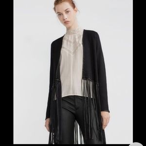 From my closet: Zara fringe details cardigan